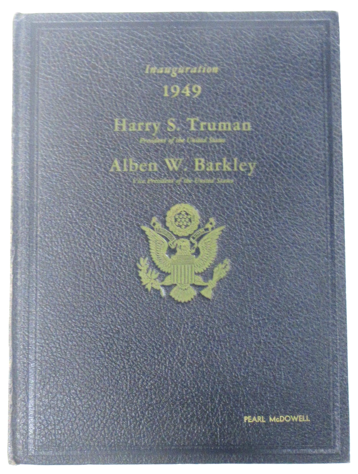 1949 HARRY S. TRUMAN hardbound Limited Edition INAUGURATION PROGRAM president zw