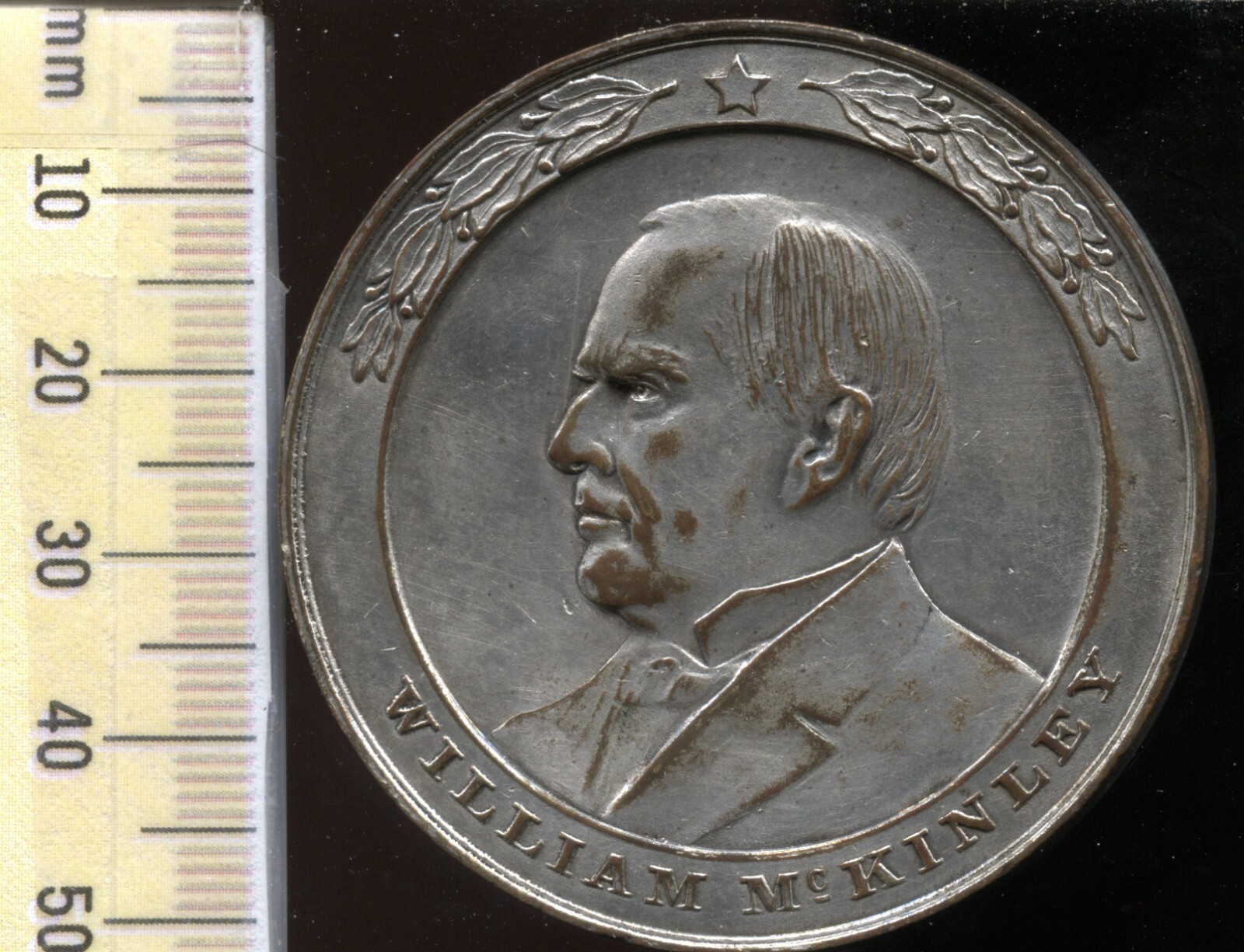 William McKinley Presidential Funeral Medal – 52 mm – Silver Plated – EC 5534