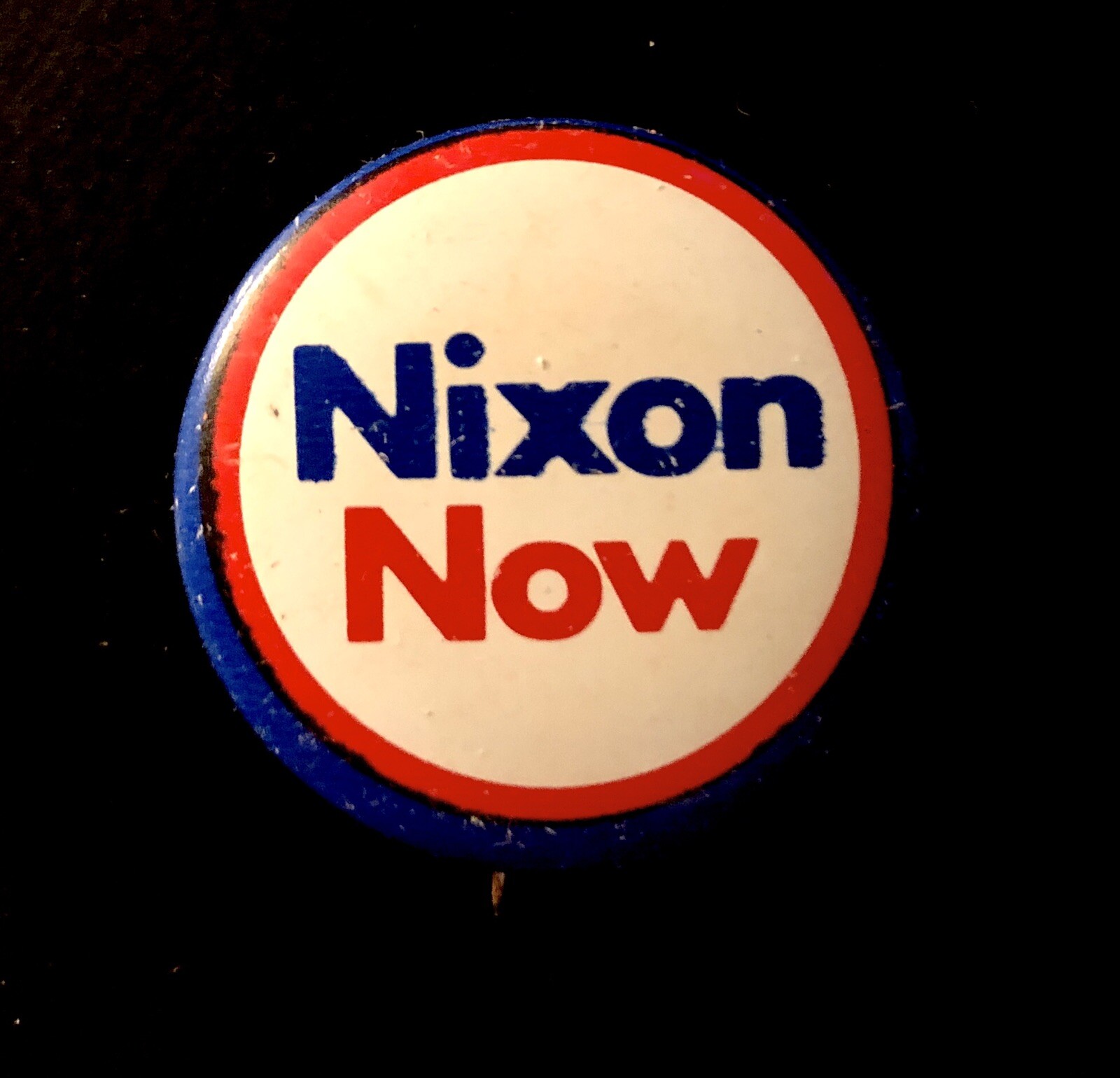 Nixon Now 1” Button – 1972 President Richard Nixon Campaign – Free Shipping!