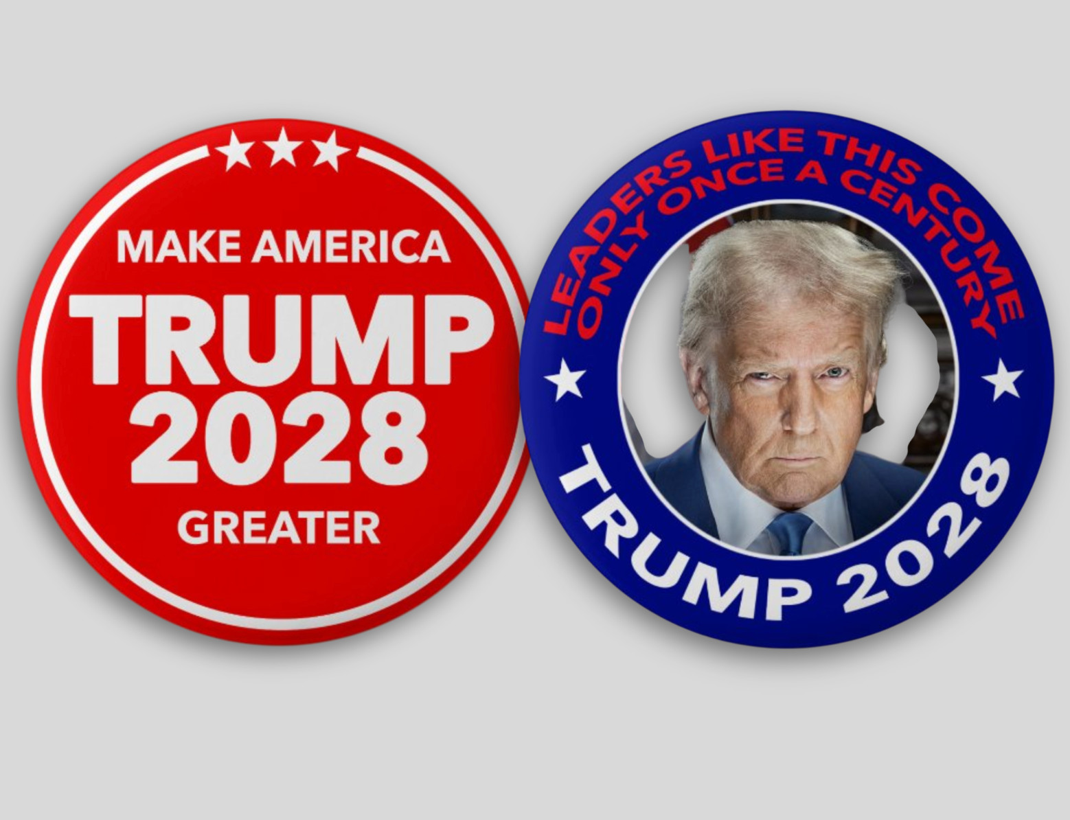 Donald Trump President 2028 Pin Buttons Political Republican MAGA Third Term
