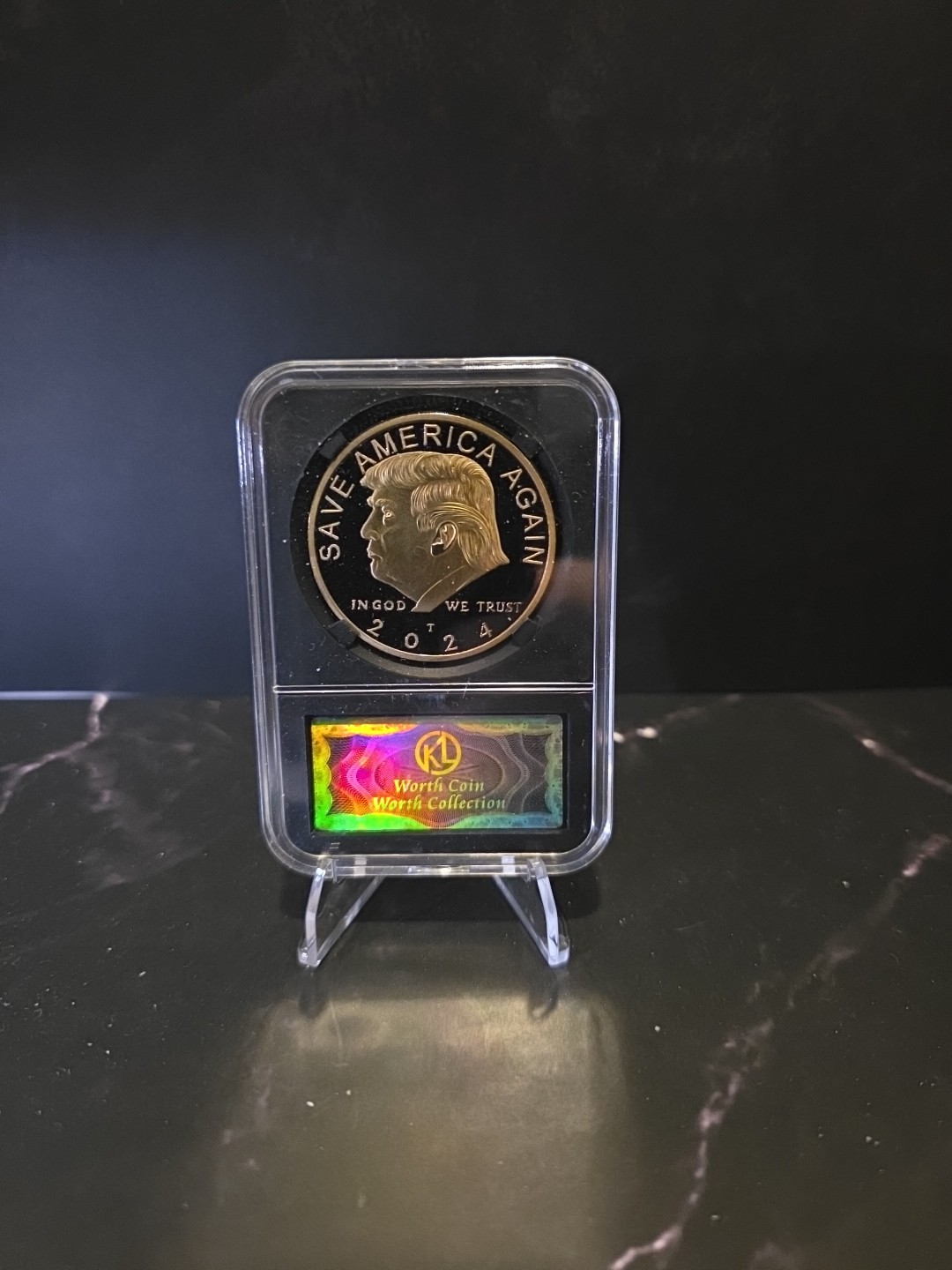 2024 Donald Trump “SAVE AMERICA AGAIN” Slabbed Coin.