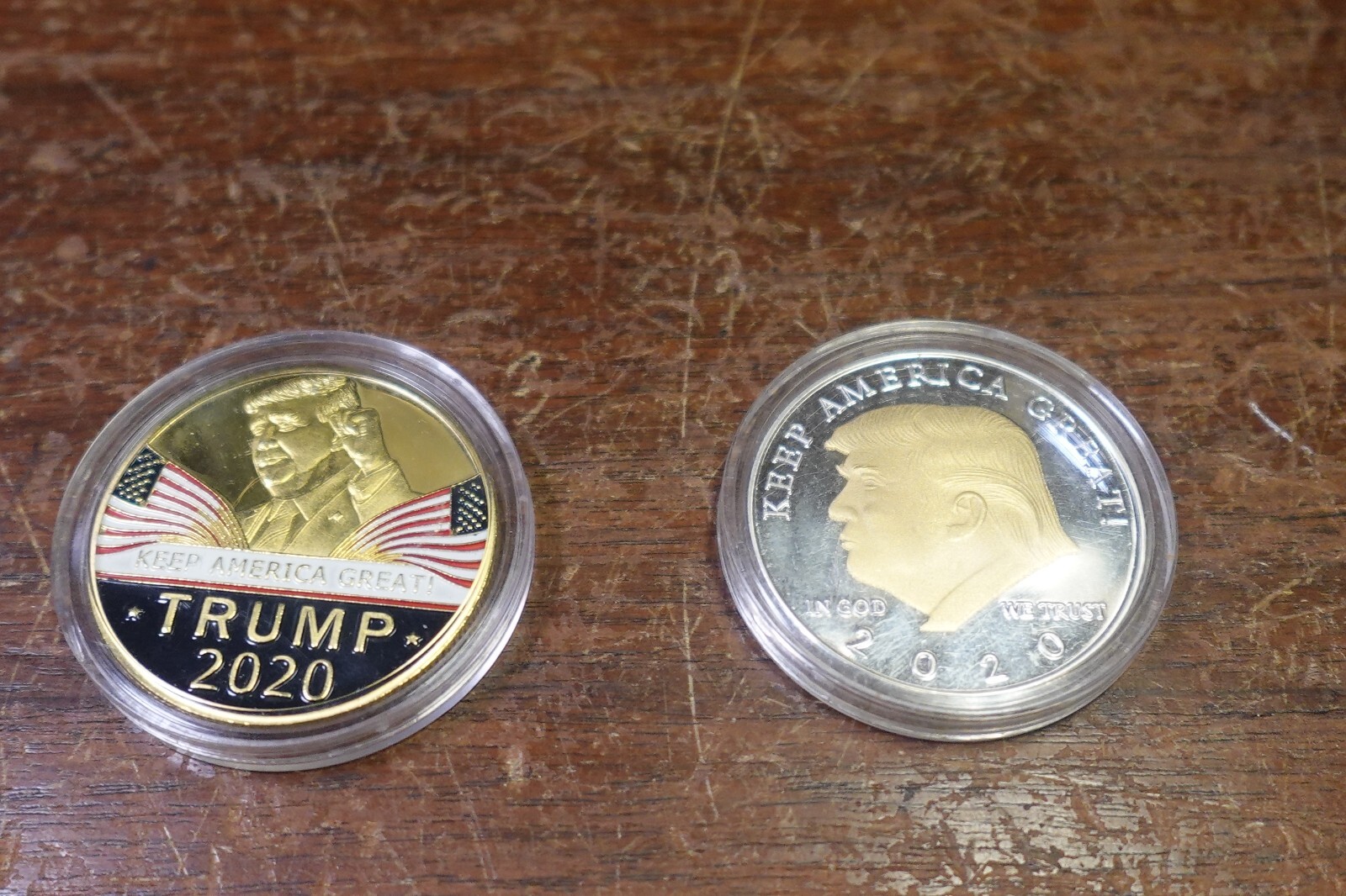 3-DONALD TRUMP 2-2020 SILVER GOLD PLATED 1 BRONZE 45 PRESIDEN KEEP AMERICA GREAT