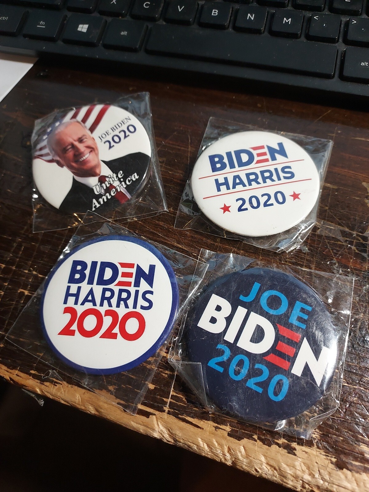4pcs 2-1/4″ Political 2020 Biden Pins