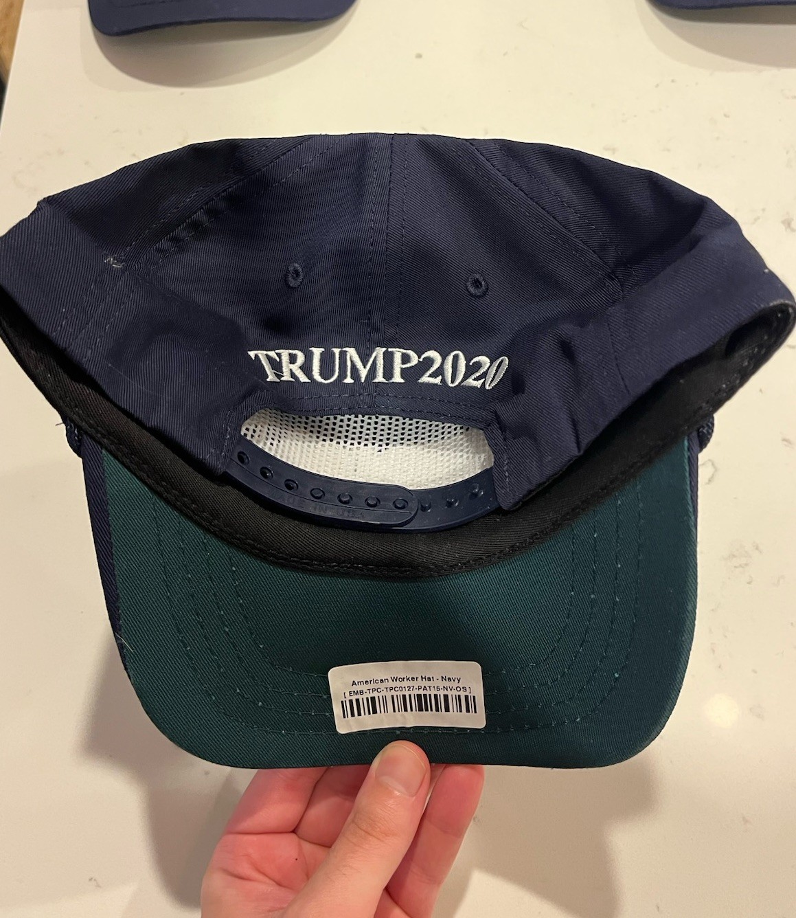 Donald J. Trump Make America Great Again Hat American Worker 2020. RARE!
