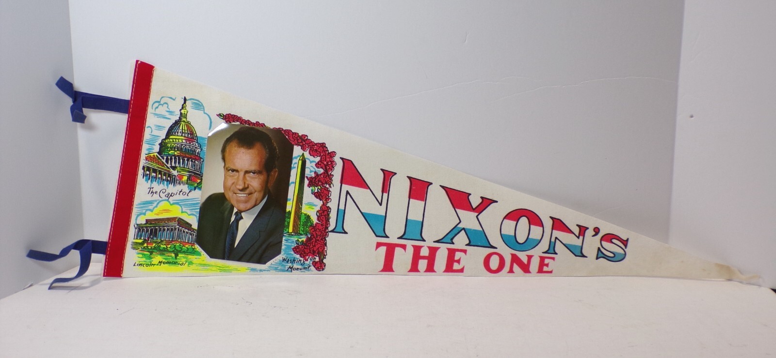 1969 Richard Nixon NIXON’S THE ONE Inauguration Pennant Flag 26″ 092524FR-83