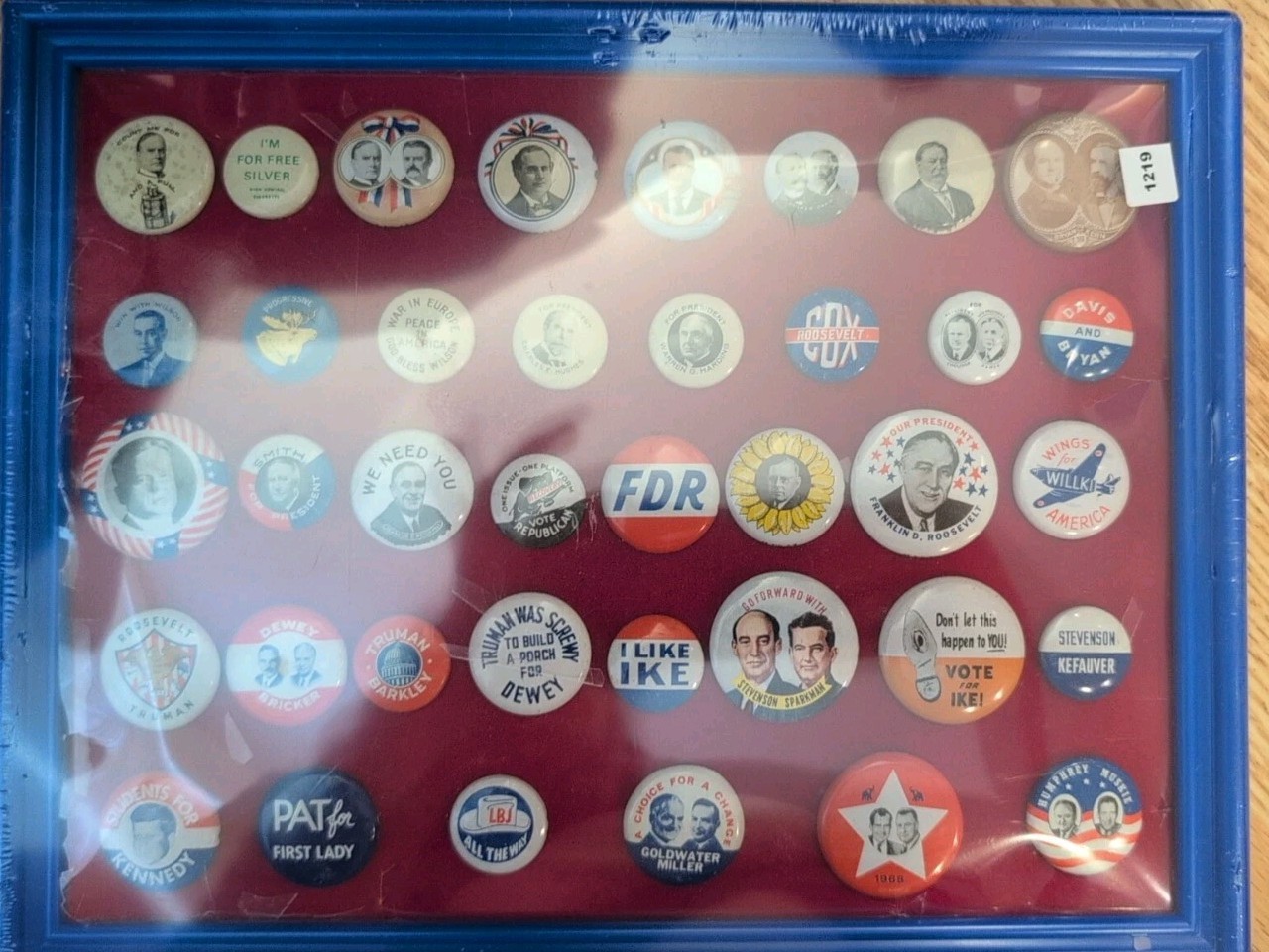 Complete Set 38 Presidential Campaign Pins Buttons 1972 Amoco Oil Reproduction
