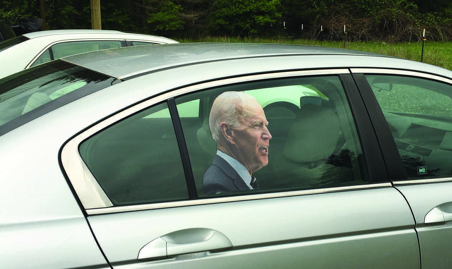 2021 President Candidate Joe Biden Car Sticker April Fool Passenger Side Window