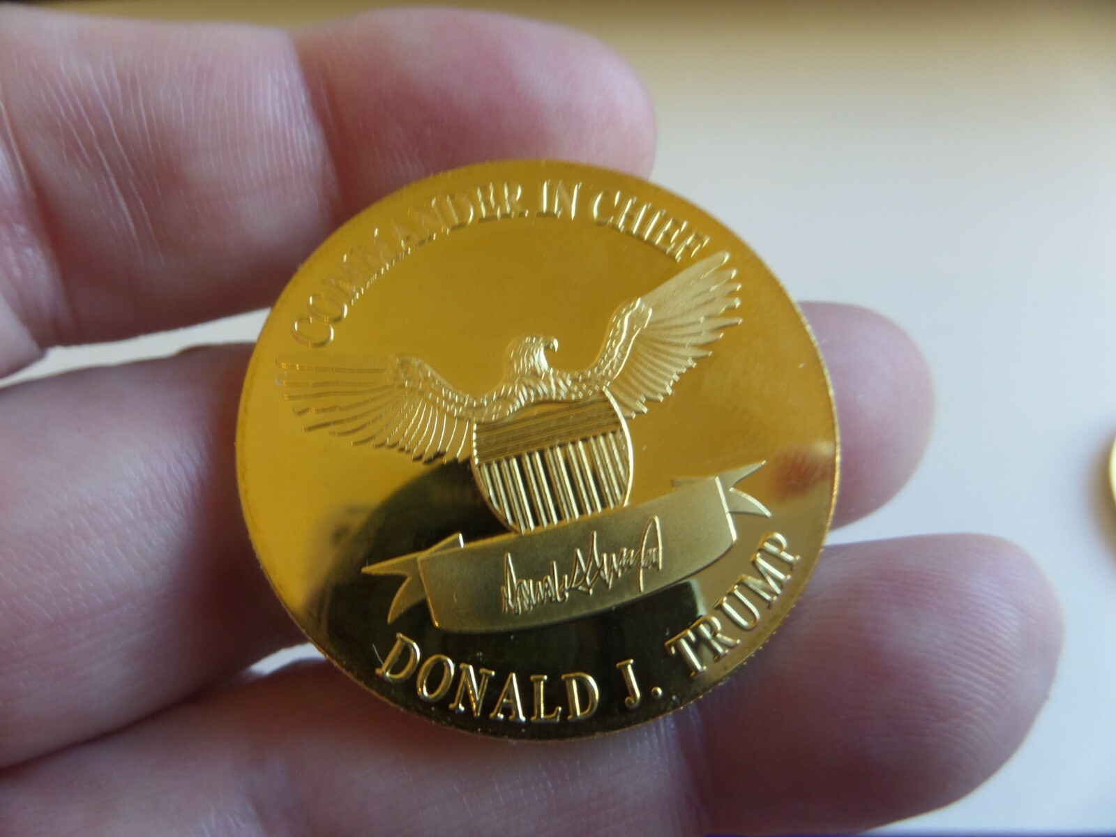DONALD TRUMP (MAGA) RALLY- WILDWOOD, NJ, 01-28-2020 TICKET-BUMPER STICKER & COIN