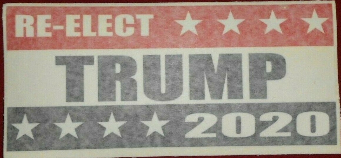 Trump 2020 Bumper Sticker Decal 3.5″ x 8″
