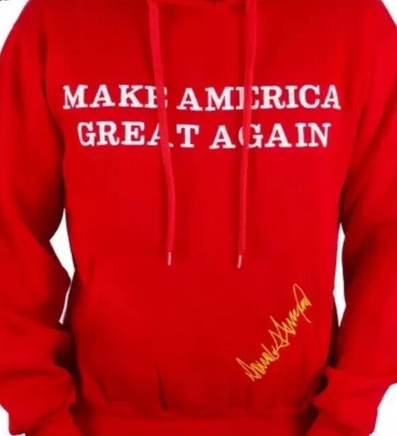 XL MAGA 45thPresident DonaldTrump Make America Great Again SweatshirtHoodie Red