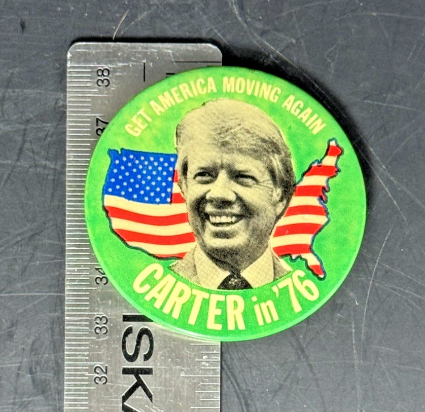 Vintage Jimmy Carter 1976 Campaign Button Lot (8) Carter for President