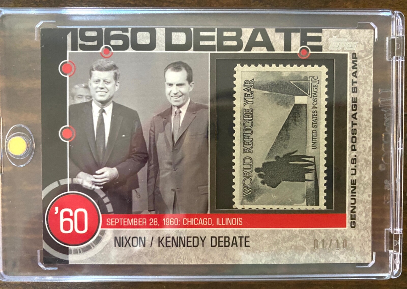 RARE!! 2015 Topps Nixon Kennedy Collectors Card
