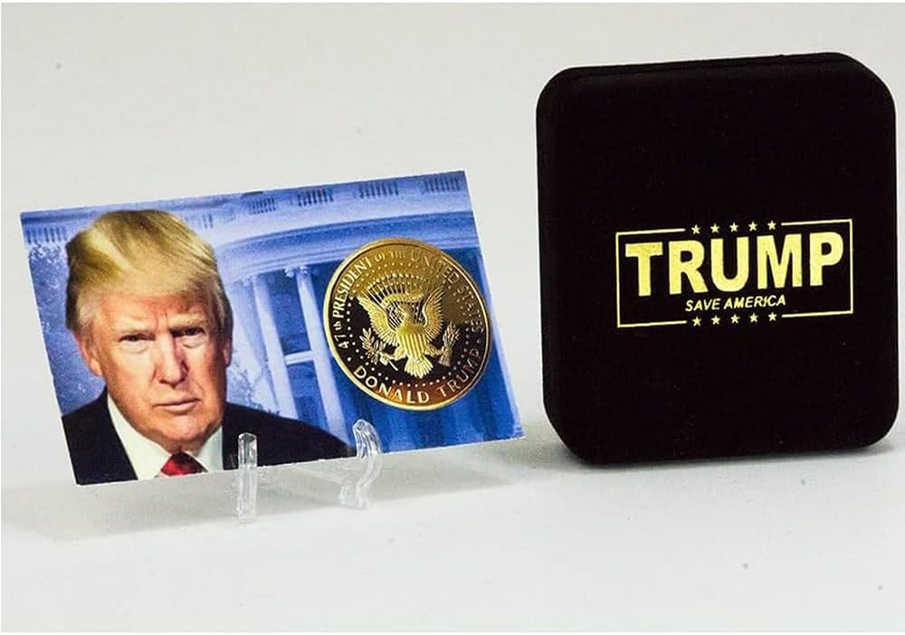 Donald Trump Gold Coin Set 45-47 President, Velvet Case, 2+ Term Collector’s E