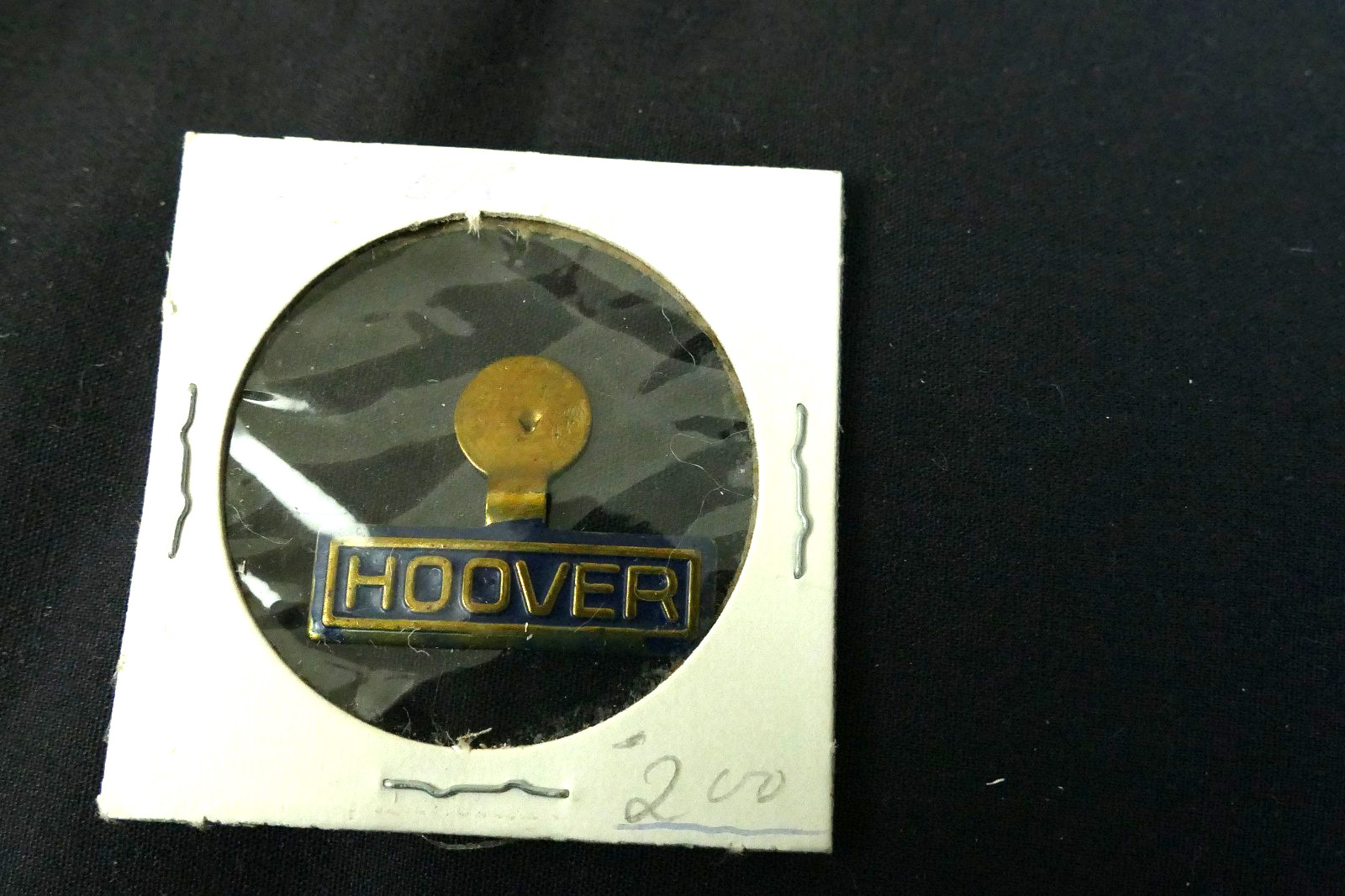 1928 Herbert Hoover Presidential Campaign Enamel Button Tab