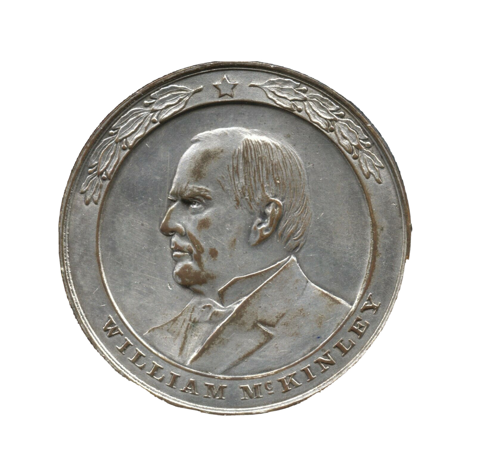William McKinley Presidential Funeral Medal – 52 mm – Silver Plated – EC 5534
