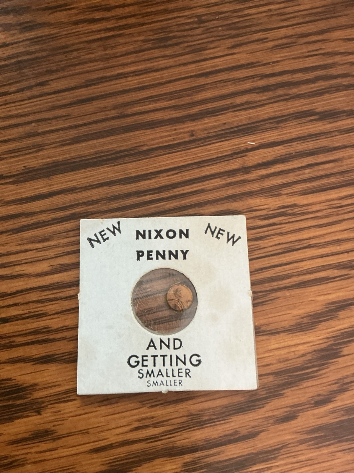 Political Novelty Miniature Nixon Penny Late 1960s Early 1970s