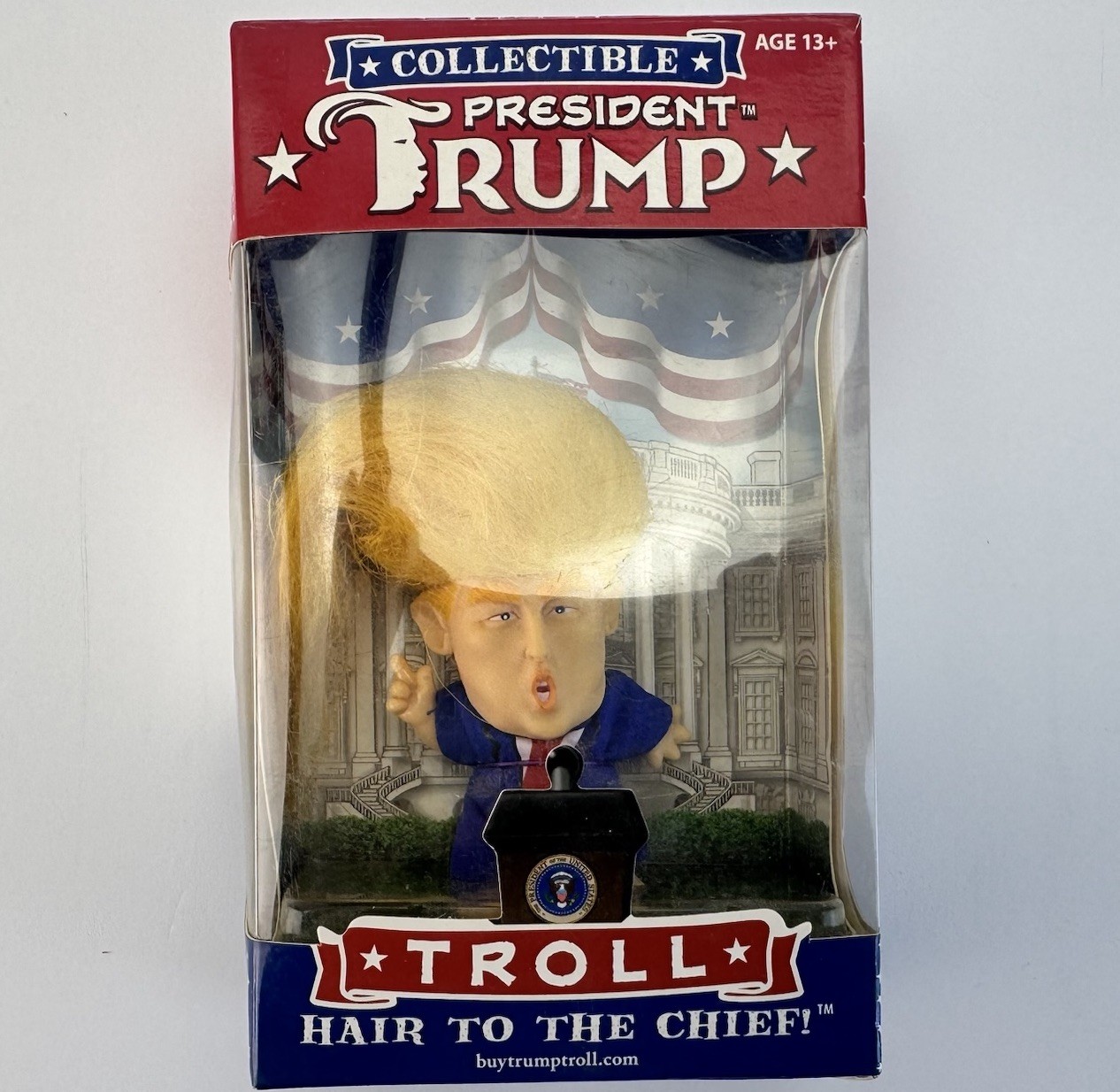 President Donald Trump Troll – Hair to the Chief Collectible Doll Toy – NEW MAGA