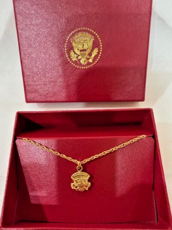 Melania Trump VIP SEAL Necklace w Presidential Seal for Trump 45 Administration