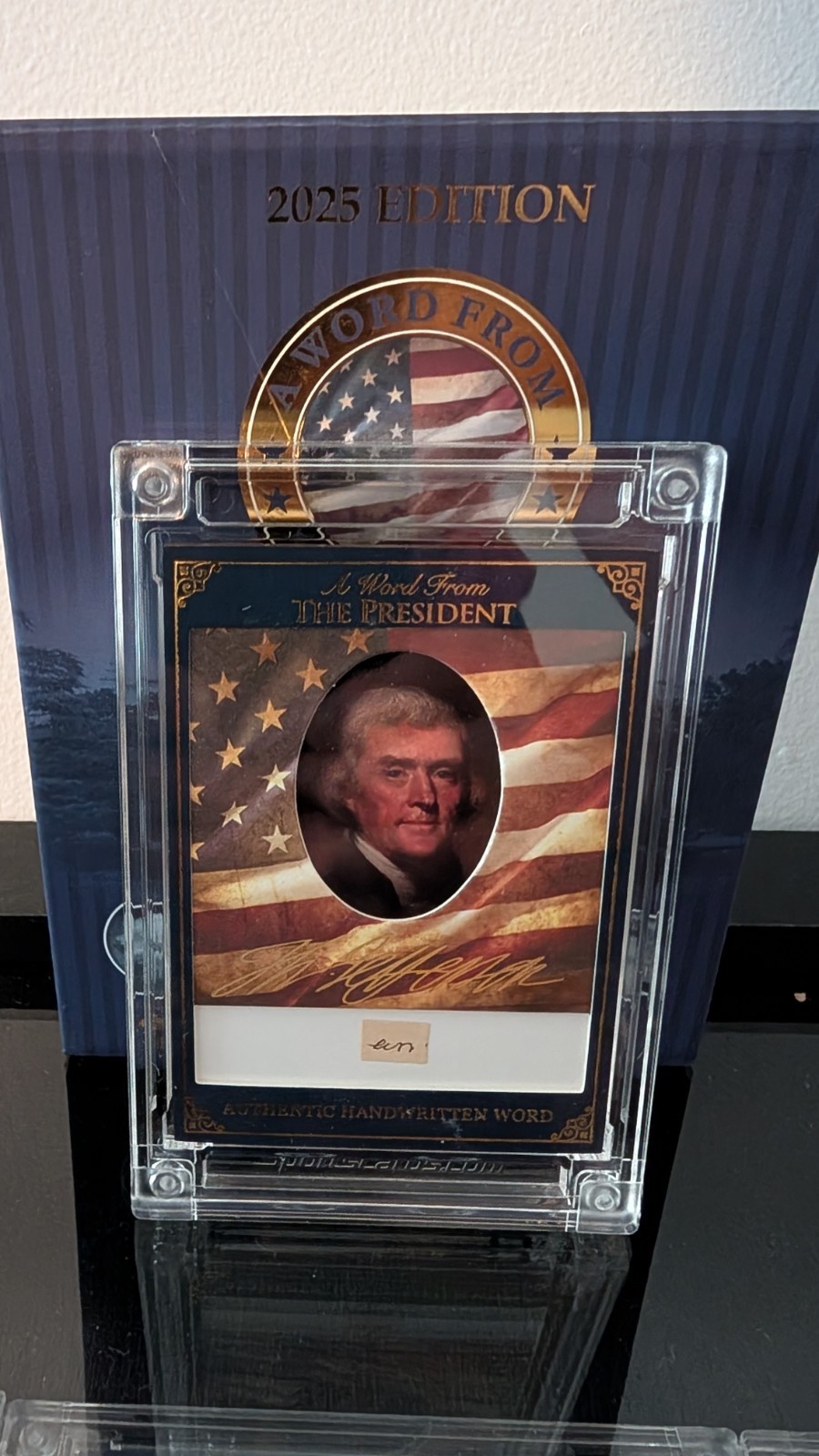 Thomas Jefferson Handwritten Word “an” – 1814 Letter Plate Matched – POTUS 2025