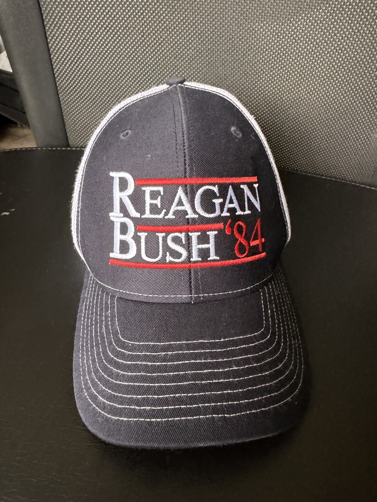 Vtg Otto Collection Reagan Bush ‘84 Meshback Baseball Cap Adjustable Retro Hat