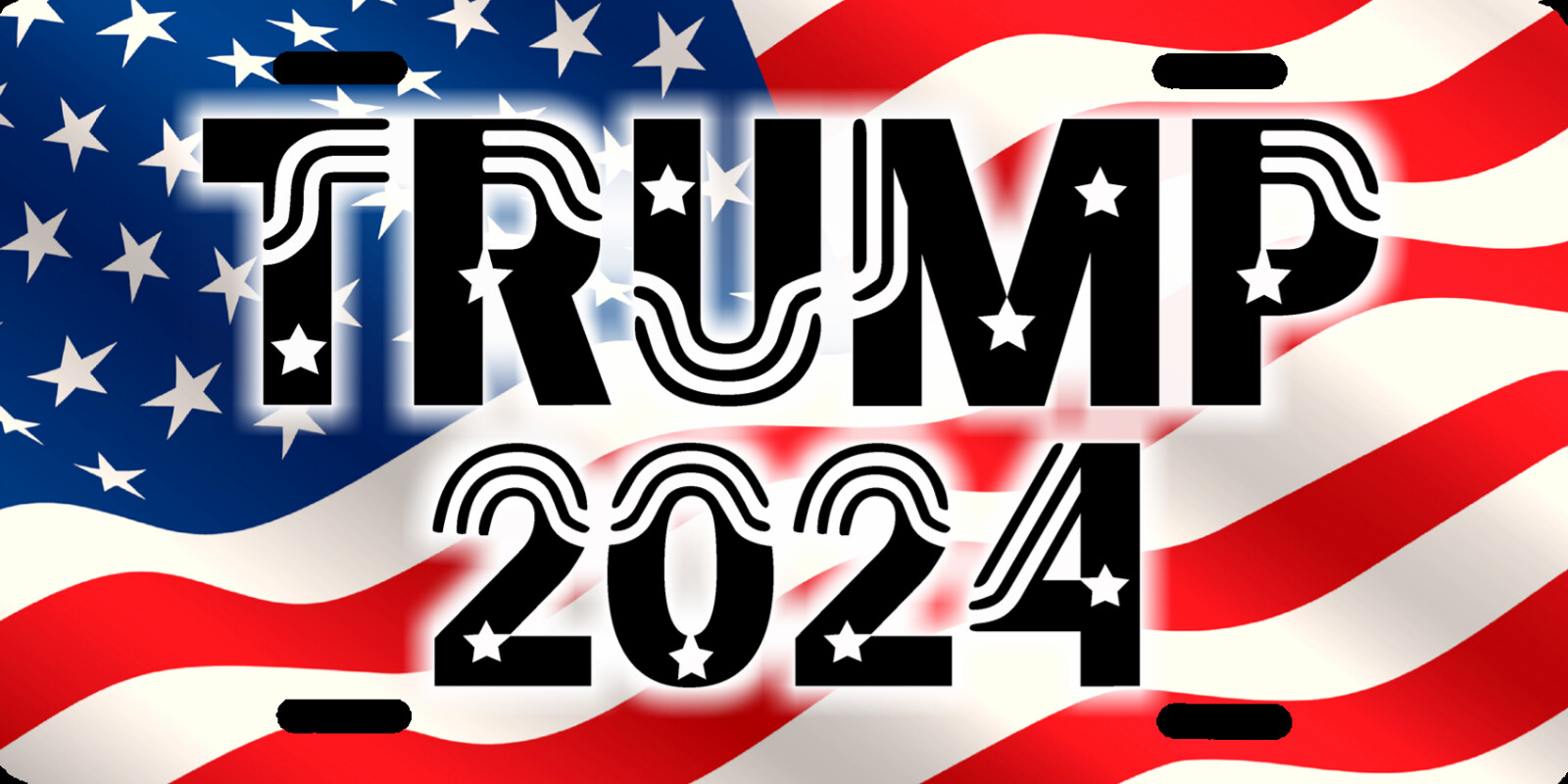 Donald Trump 2024 Patriotic Republican Political Vanity License Plate