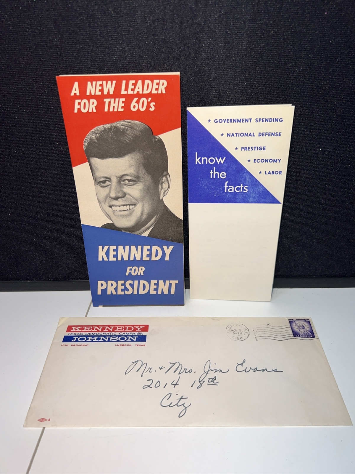 1960 John F. Kennedy “A New Leader for the 60s” Campaign Promo Pamphlet & MORE