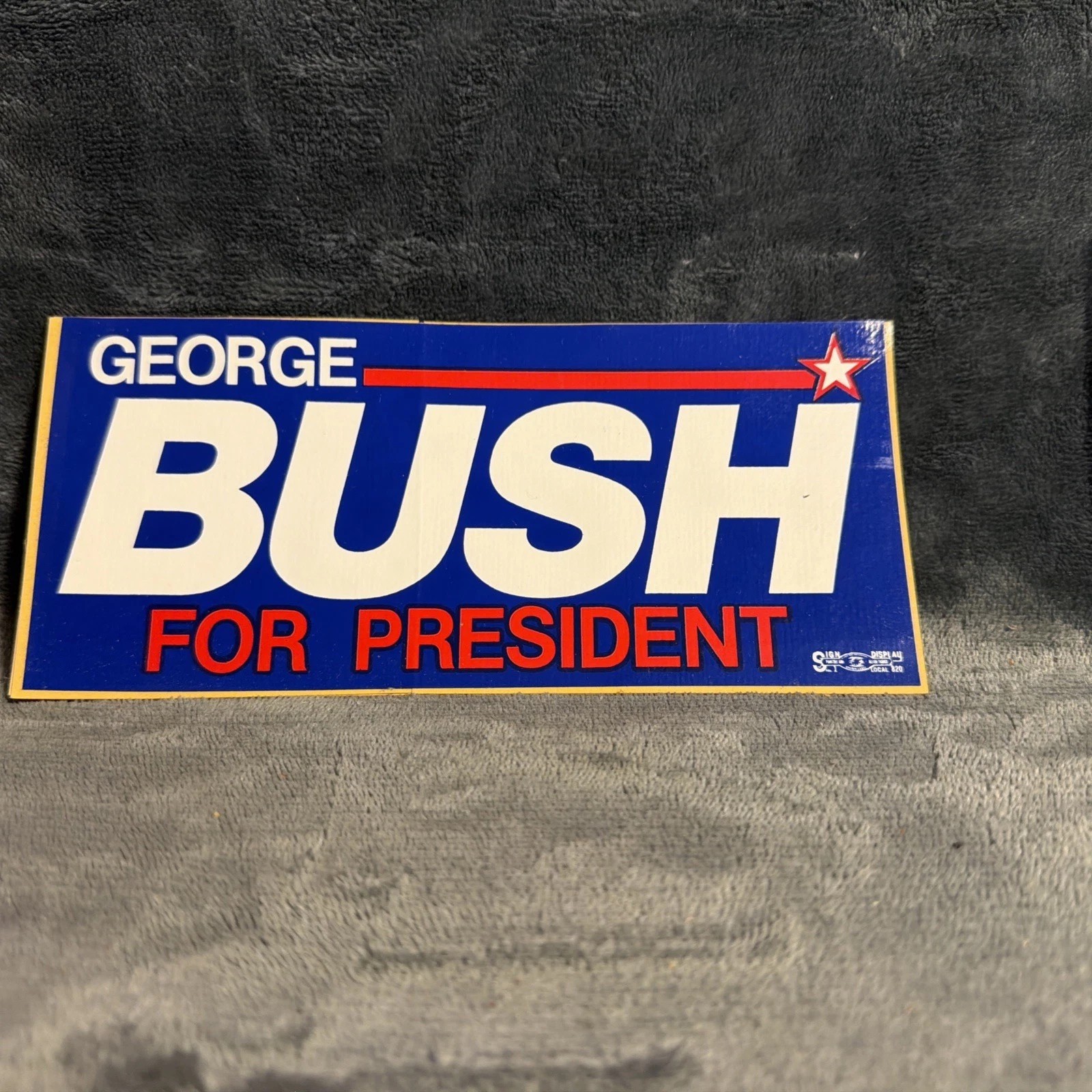 1988 George H.W. Bush Presidential Campaign Bumper Sticker