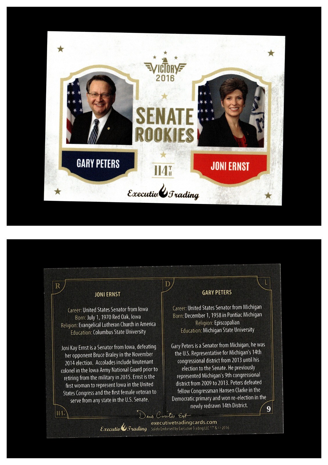 2016 Victory Political Executive Trading Cards Donald Trump Hilary Clinton /200