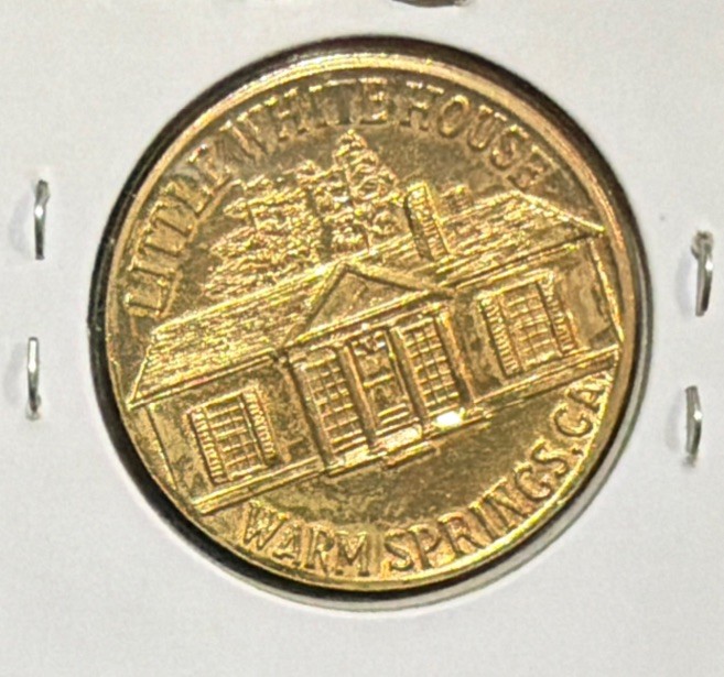 1945 Franklin D Roosevelt Little White House,Warm Springs-Georgia Token-29MM