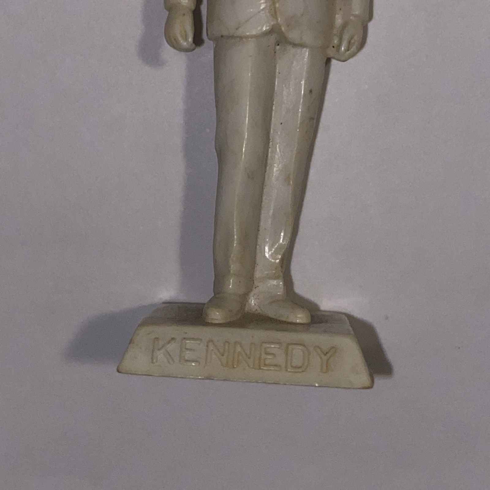 Marx Square Base Kennedy Figure 60mm Hard Plastic Candidate for President NP4