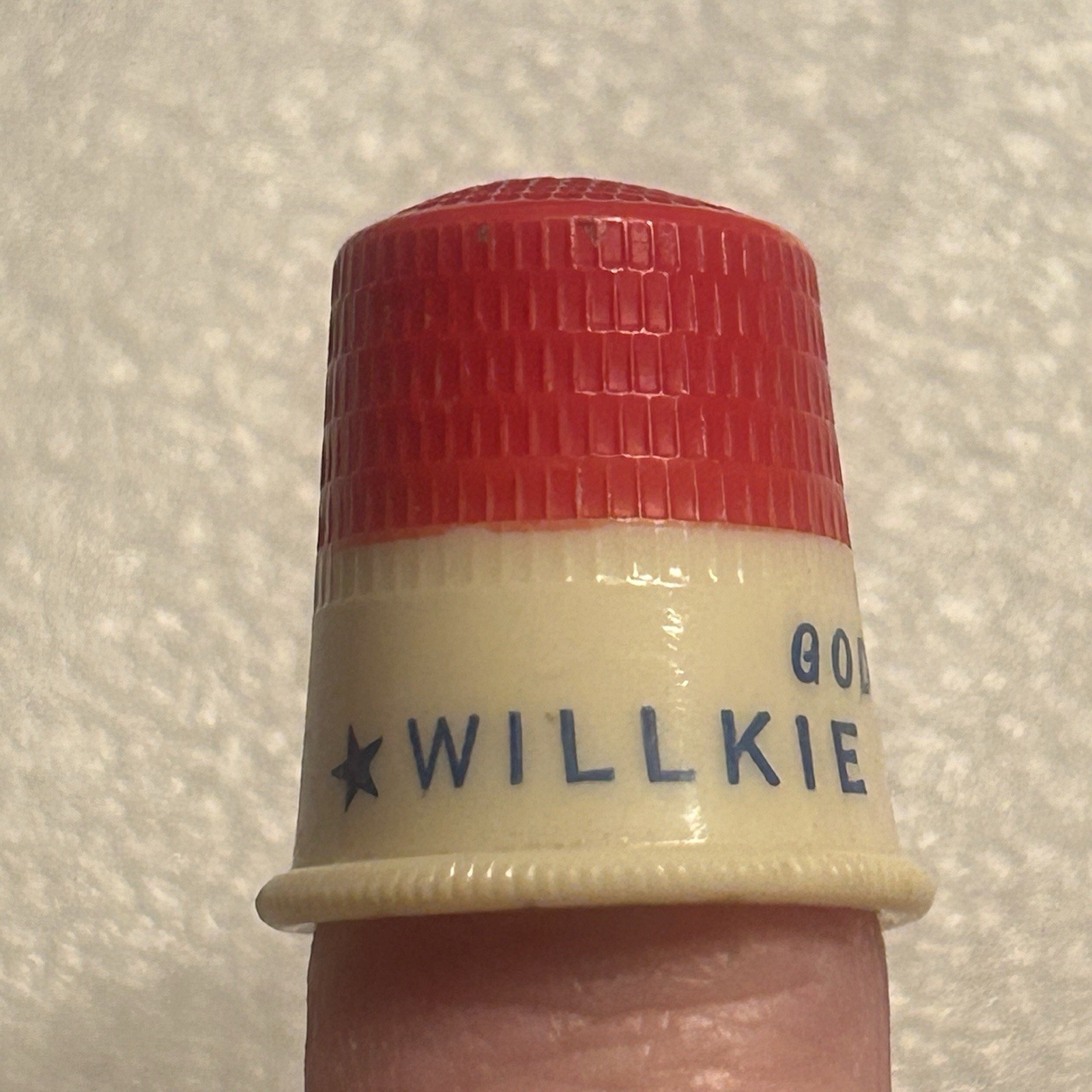 Wendell Willkie 1940 Presidental Campaign Thimble Against Roosevelt VINTAGE ITEM