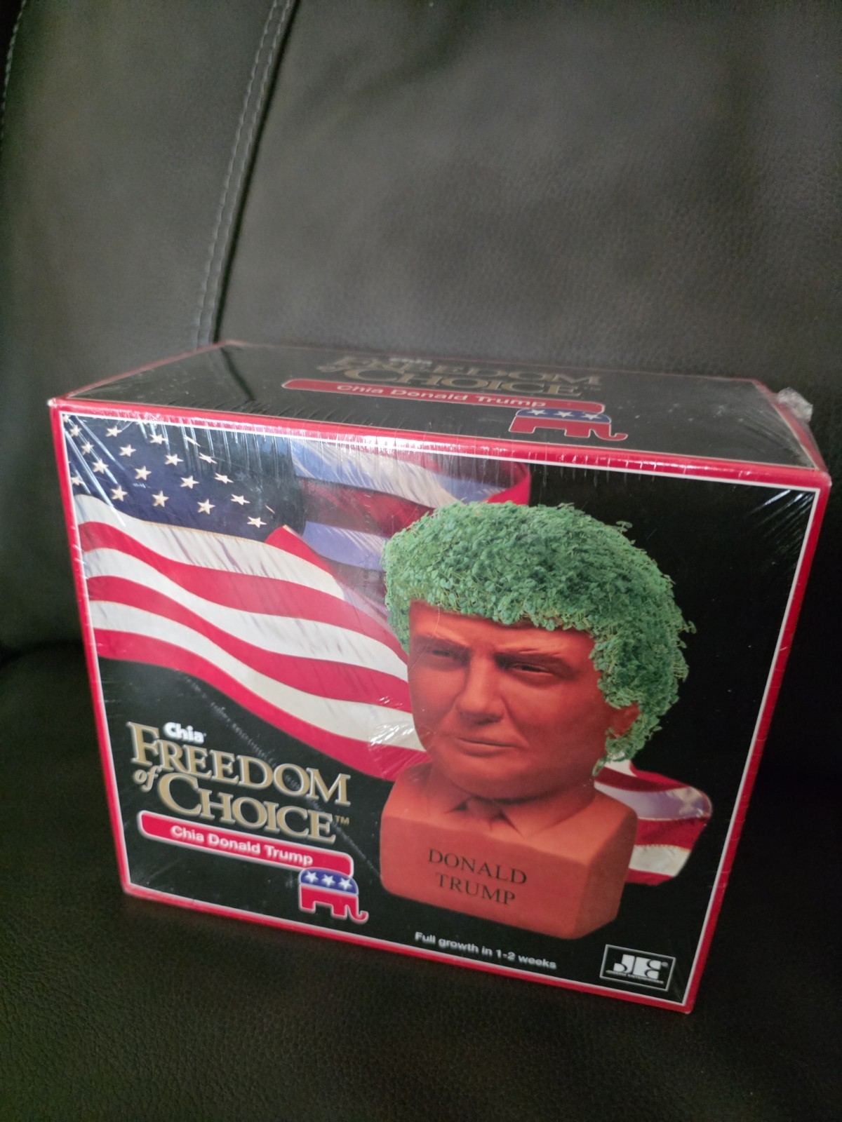 DONALD TRUMP Chia Pet, Freedom of Choice Chia USA NEW IN ORIGINAL BOX