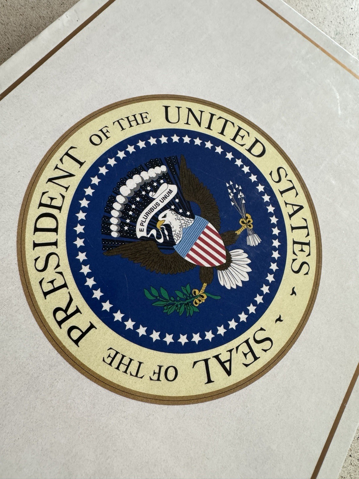 Vintage United States Seal Of The Presidential Seal Cigar Box Rare