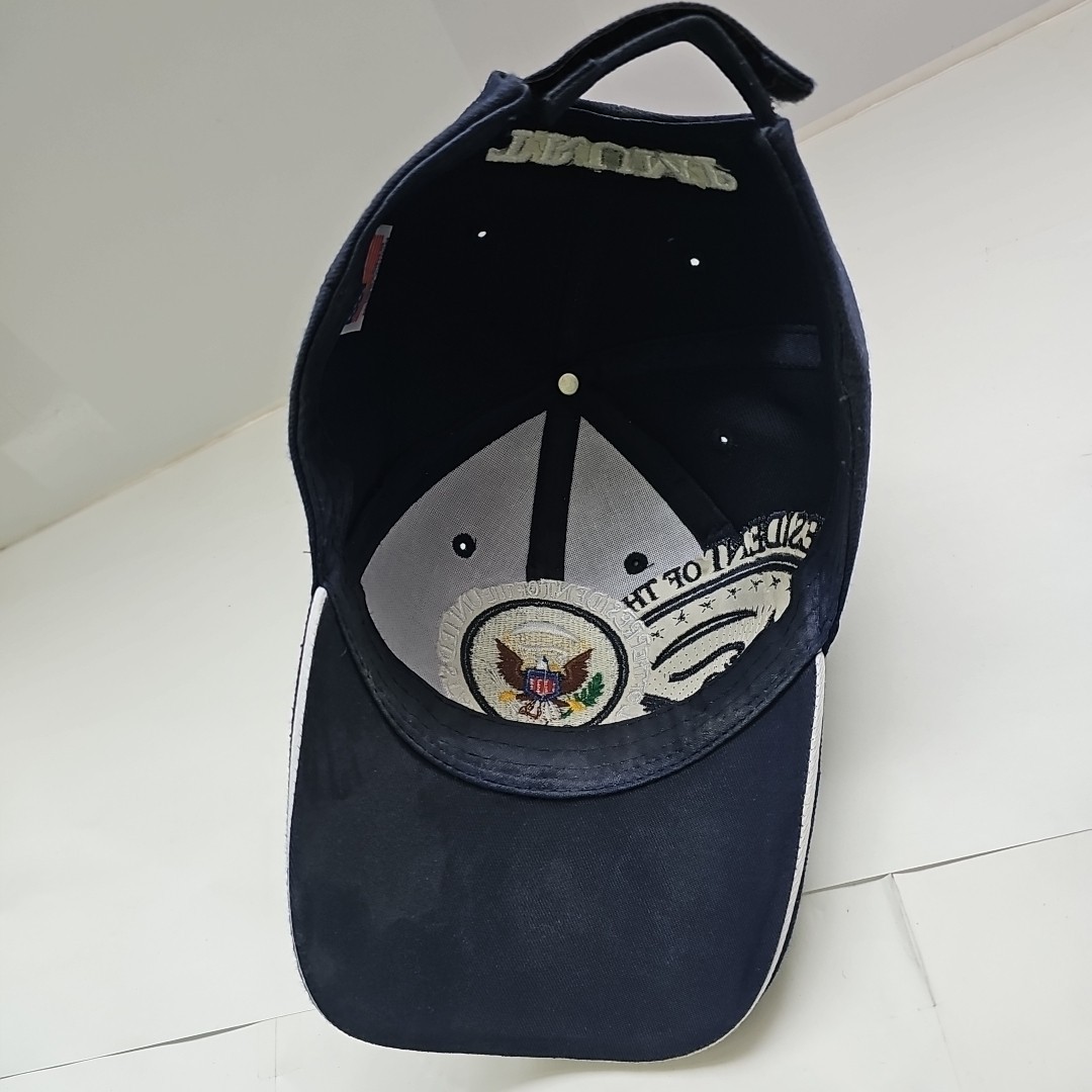 TRUMP Hat Blue Eagle SEAL MAGA President Signature Trucker Cap 45th