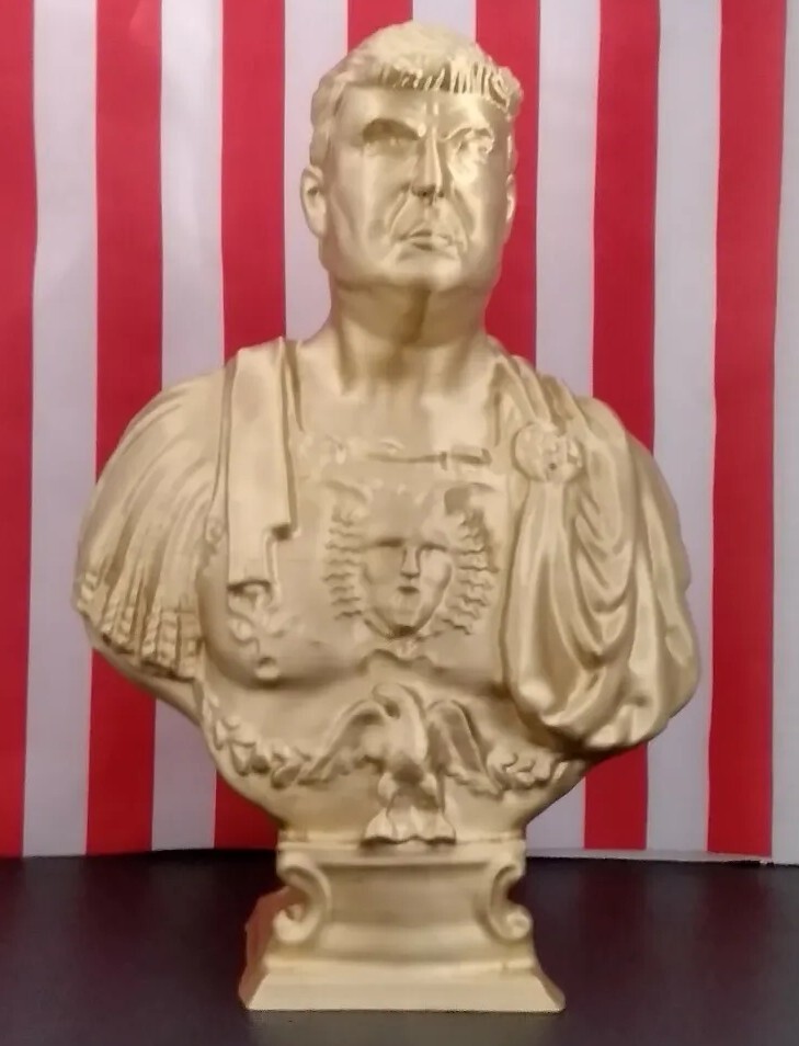 12″ Donald J Trump God Emperor Statue 45th President #MAGA#2024 3D Printed *GOLD