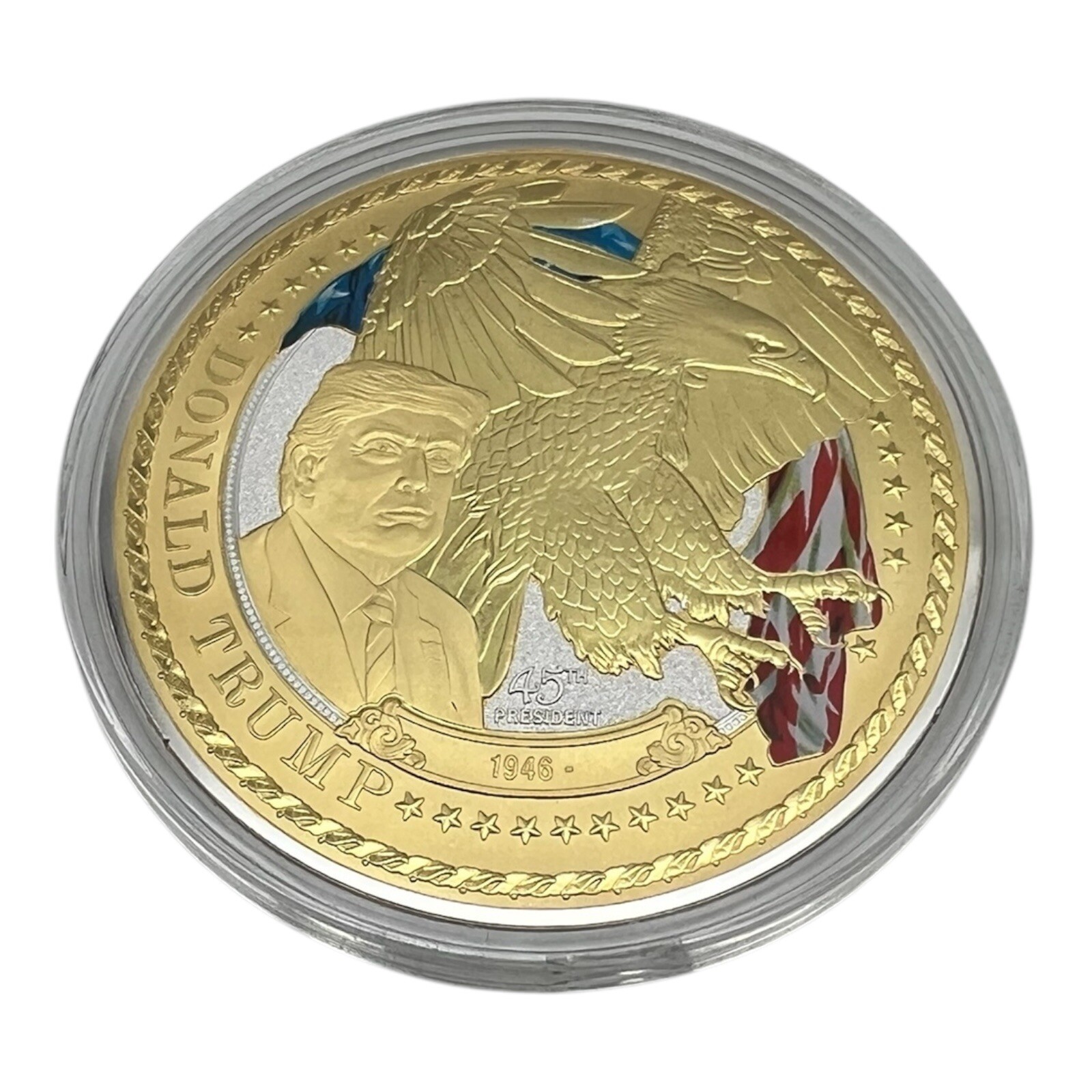American Mint Leaders of Freedom Colossal Coin Collection Donald Trump
