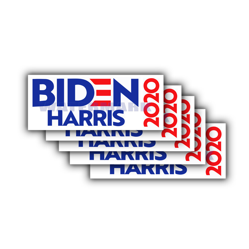 Biden Harris 2020 – Joe Biden For President Democratic Bumper Sticker – 5 PACK