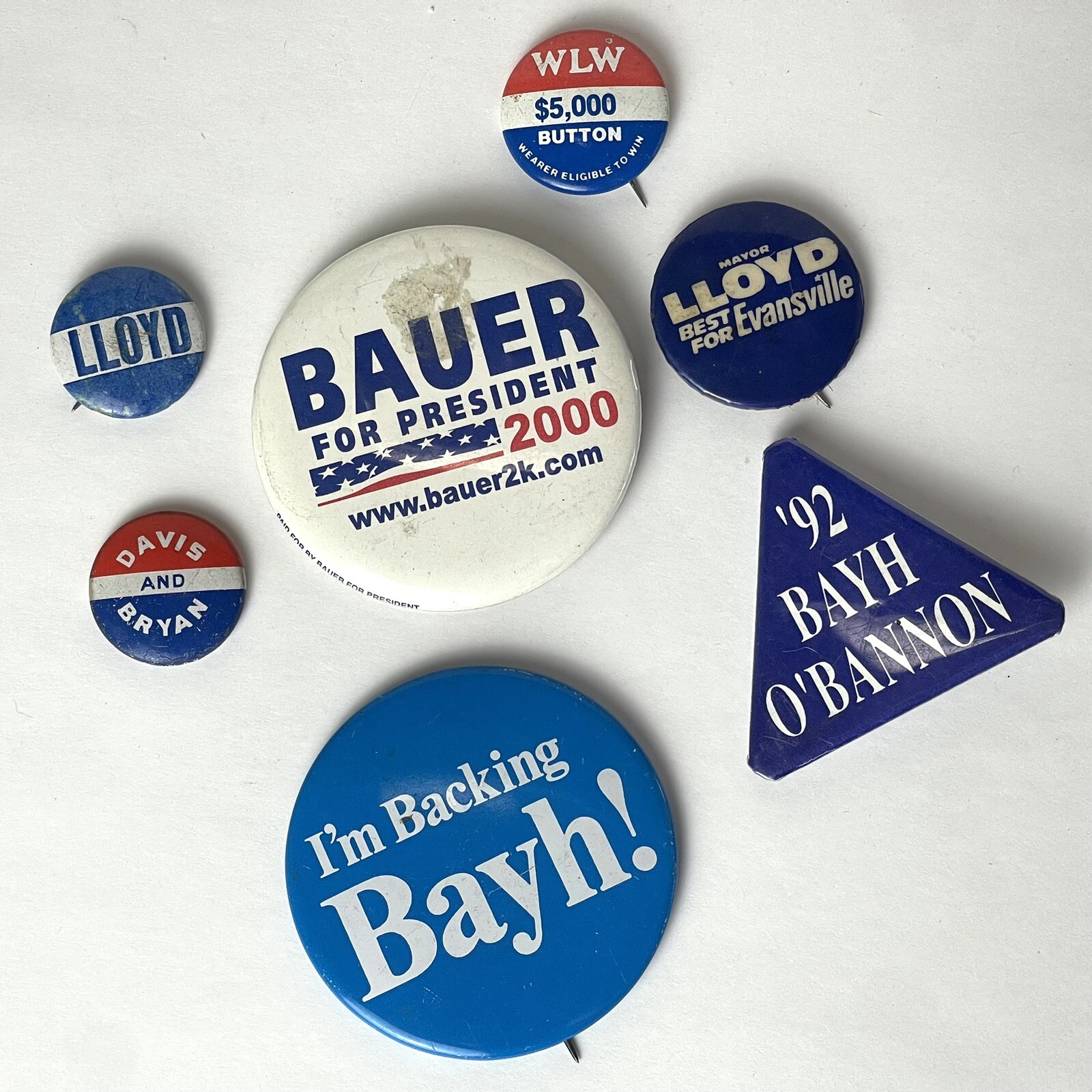 Vtg Mixed Presidential Campaign Pins Political Buttons Lot Of 7