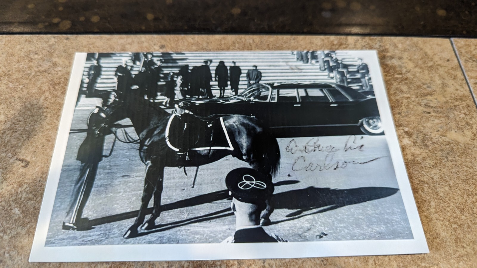 4×6 autographed photo Raymond ‘Sonny’ Fisher JFK