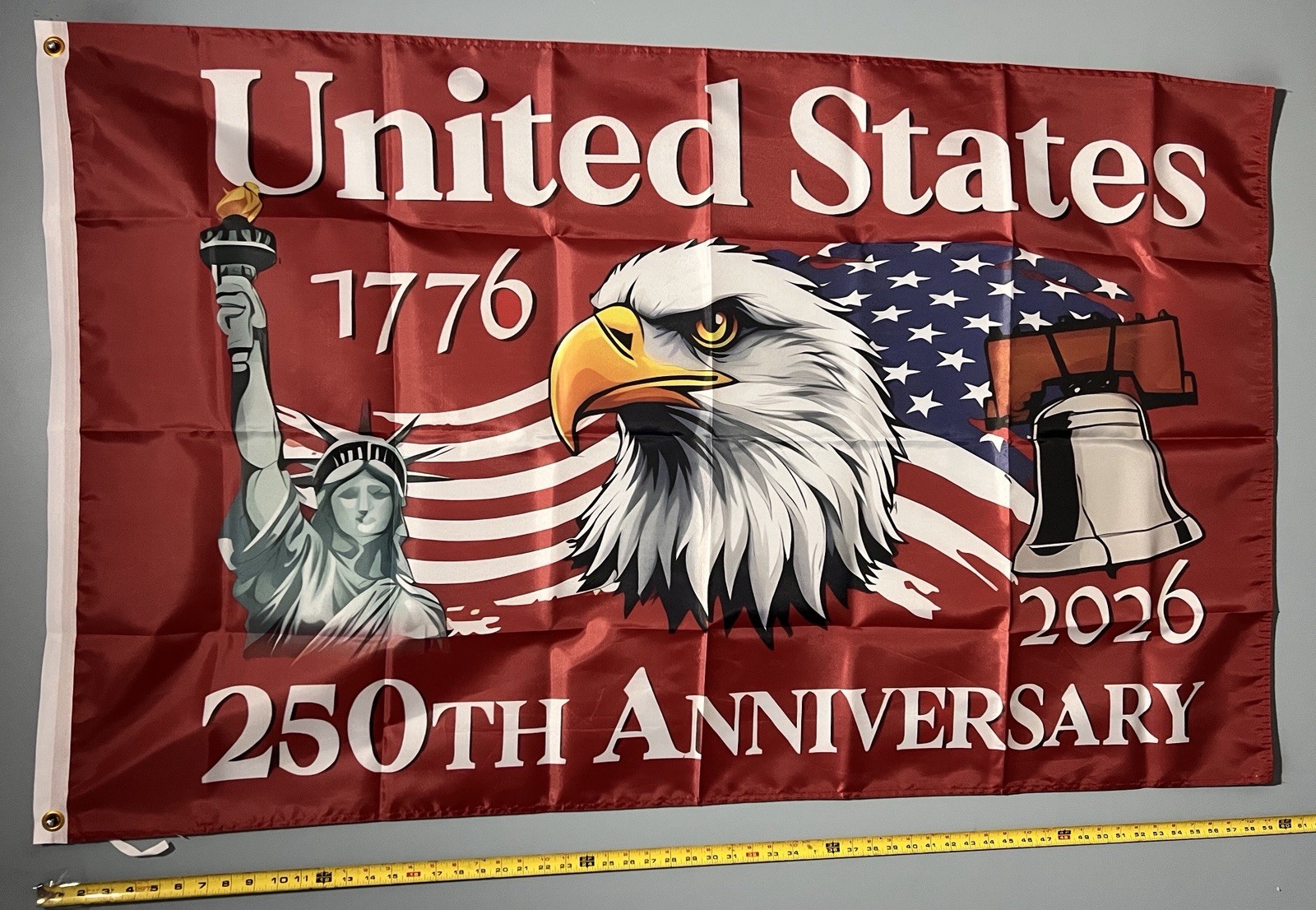 United States 250 Year Anniversary 1776-2026 Flag FREE USA SHIP Freedom Sign 3×5