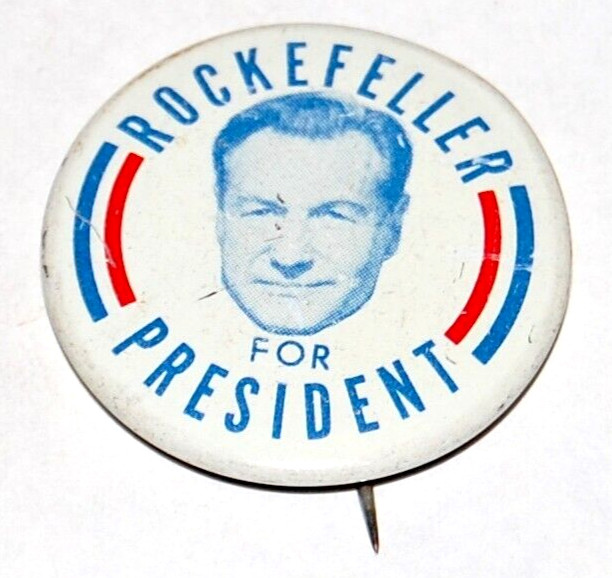 1968 NELSON ROCKEFELLER ROCKY PRESIDENT 1.25″ campaign pinback button political