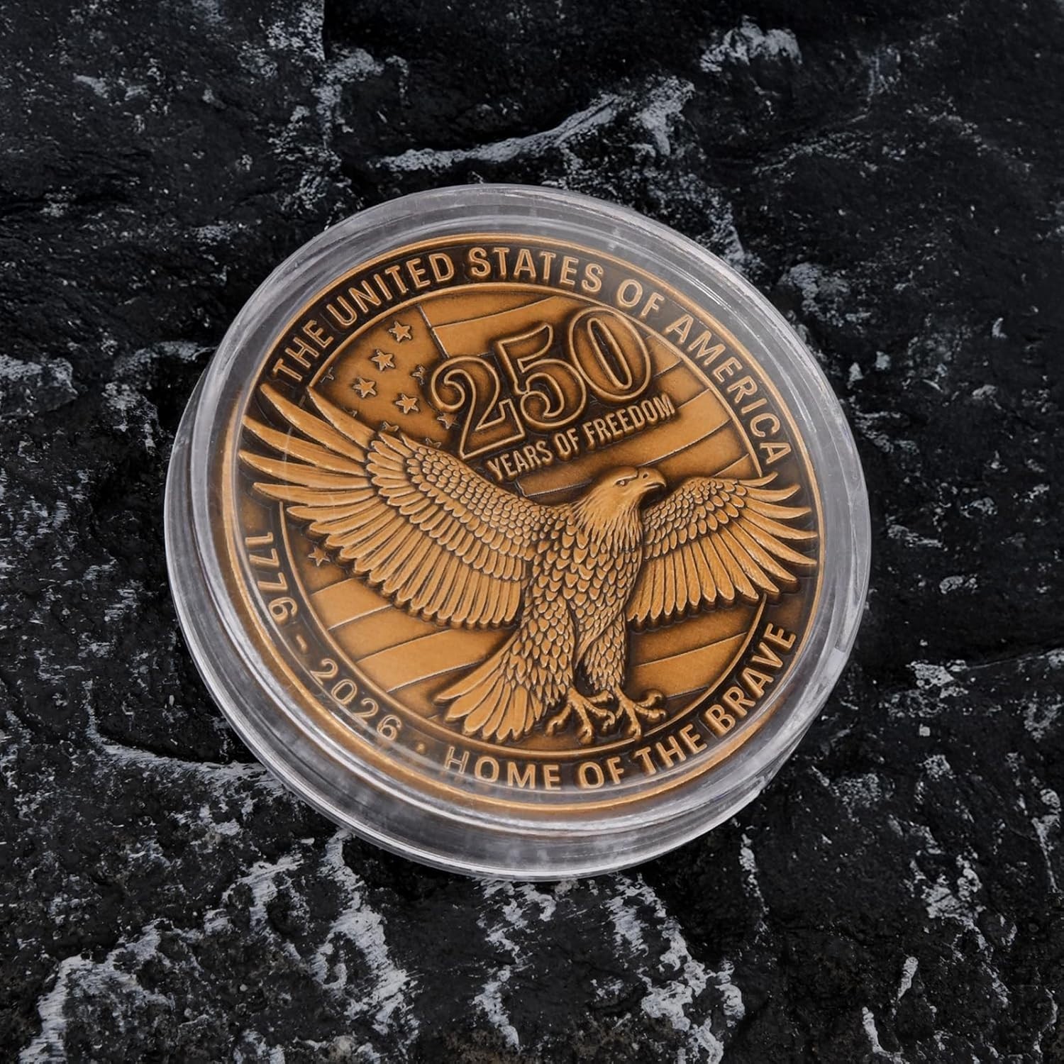 USA America 250th Anniversary Birthday Commemorative Zinc Alloy Coin – FAST SHIP