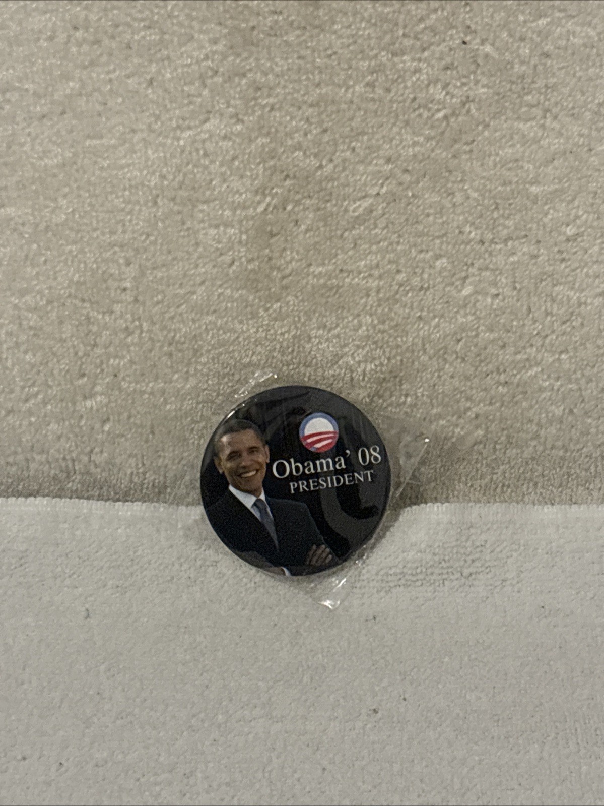 2008 Barack Obama Presidential Campaign Pin Button NEW SEALED FREE SHIP