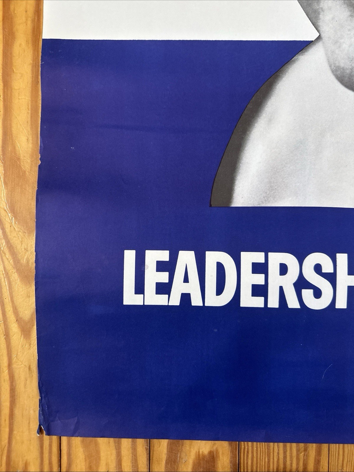 Vintage 1960 Lyndon Johnson Presidential Campaign Poster Large 41” Excellent