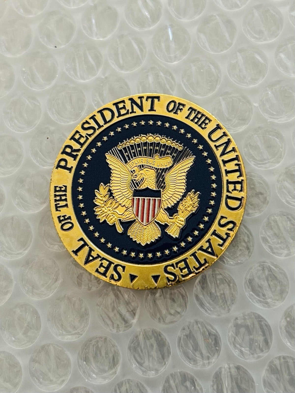 CHALLENGE COIN (2) SAVE AMERICA TRUMP GOLD 2024 REPUBLICAN MAGA BLUE & BLACK