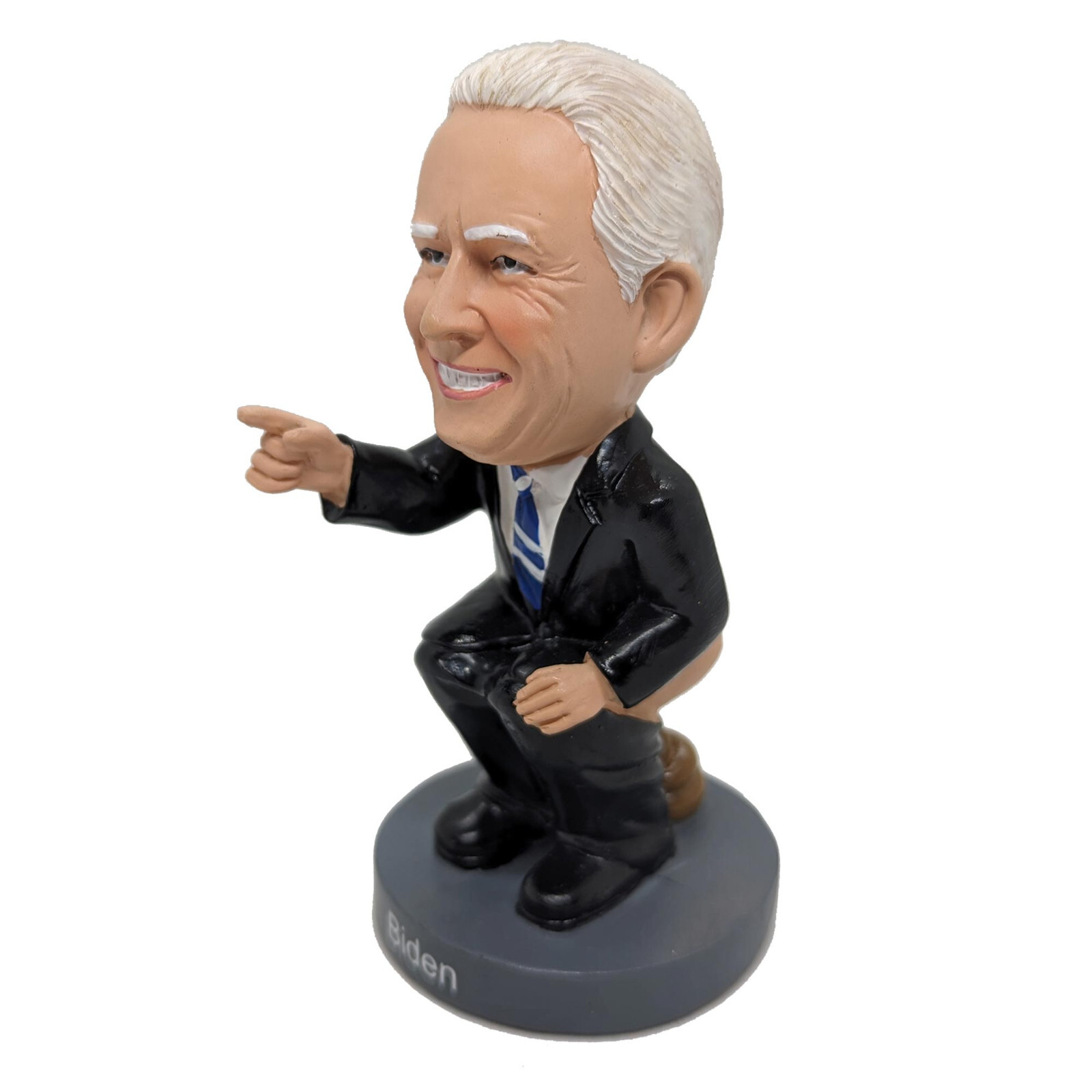 Slidin’ Biden Caganer Pooper Figurine Bobblehead Guy