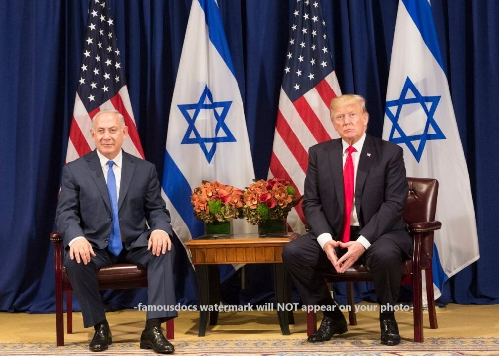 President Donald Trump PHOTO Benjamin Netanyahu Israel Prime Minister