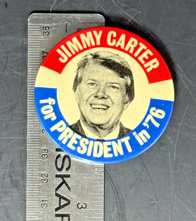 Vintage Jimmy Carter 1976 Campaign Button Lot (8) Carter for President