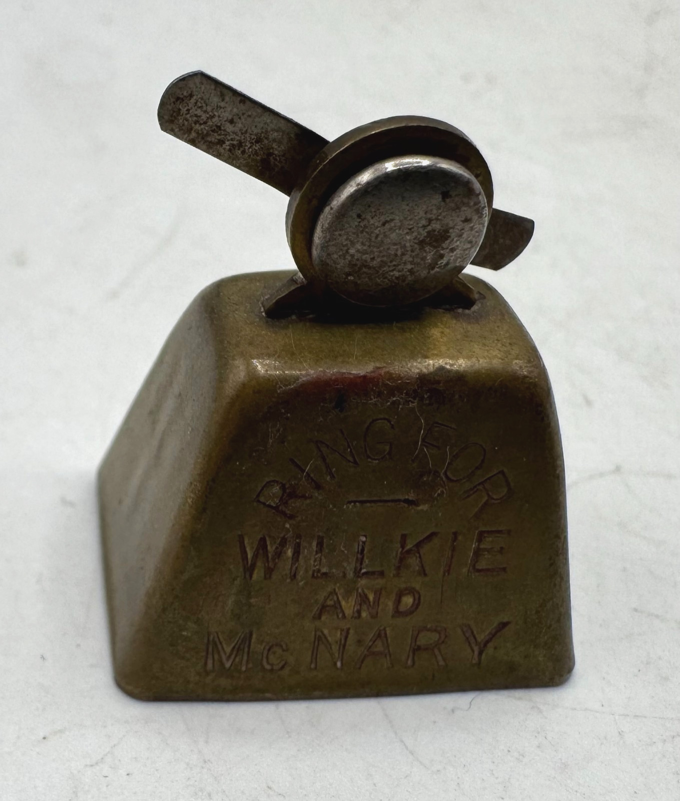 Vintage Ring For Wendell Willkie and Charles McNary Political Momento Bell Pin