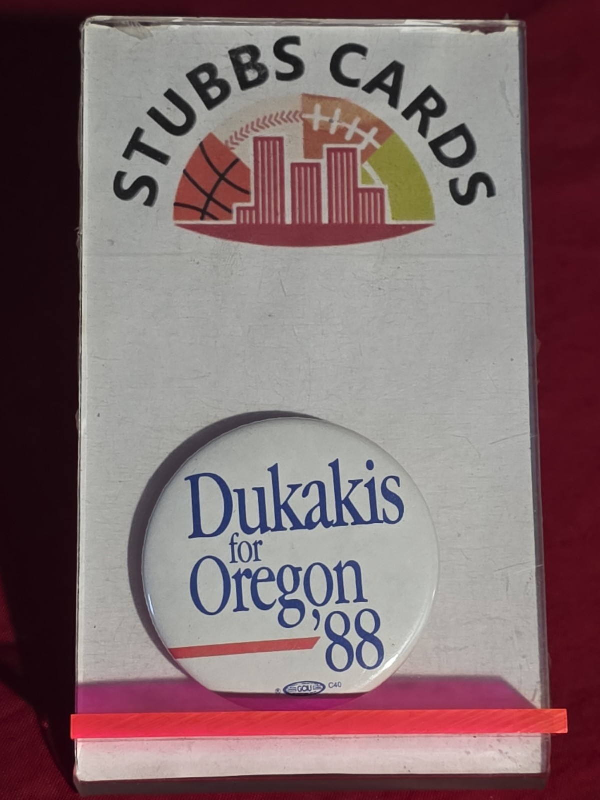 Michael Dukakis 1988 “Dukakis For Oregon ’88” Political Button